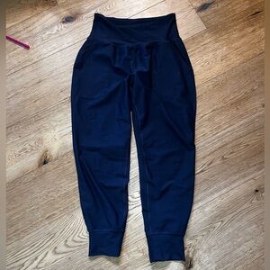 Blue High-Waisted Joggers
